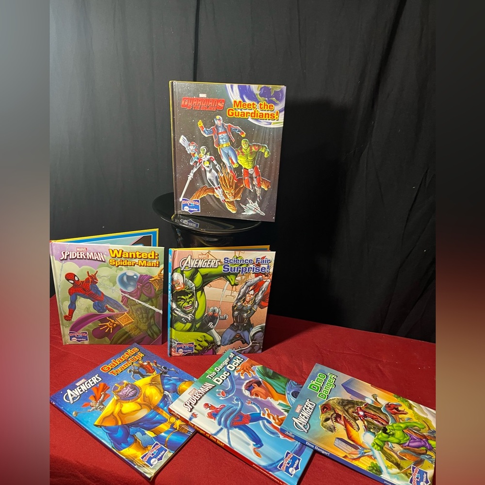 (6) MARVEL Phoenix Int - Story Reader ME READER Books Hardcover Spider Avenge